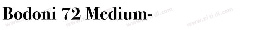 Bodoni 72 Medium字体转换
